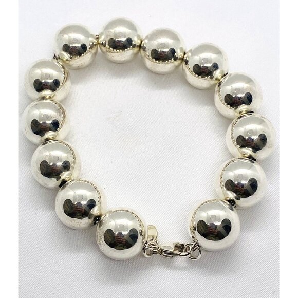 Tiffany & Co Sterling Silver 925 Hardwear 14MM Bead Bracelet - Picture 3 of 6